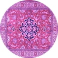 thumbnail image 1 of Ahgly Company Indoor Round Persian Purple Traditional Area Rugs, 3' Round, 1 of 4