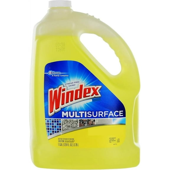 Windex Multi Surface Cleaner Refill 1 Gallon Citrus Scent Bundled with a PD Ship Safe Bag