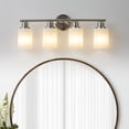 thumbnail image 4 of ACE-LIGHTS,Modern 4-Lights Vanity Bathroom Mirror Light with Frosted White Glass(Bulbs Not Included),Contemporary Wall Sconce for Bathroom,Dressing Room,Bedroom,Living Room(Brushed Nickel), 4 of 10