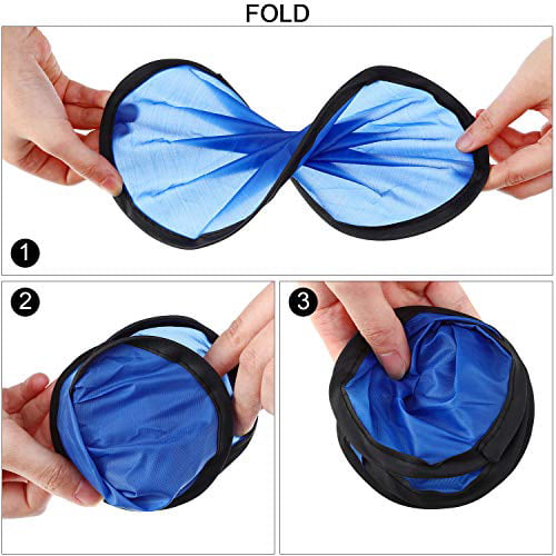 4 Patterns SOHONRY 24 Pieces Animal Print Foldable Flying Disc Fans Set Folding Pocket Beach Flying Disc for Birthday Party Creative Gift Halloween Christmas New Year 