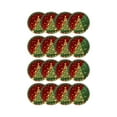 thumbnail image 2 of Christmas Party Supplies Red Green Gold Disposable Tableware Set 7-inch 9-inch Paper Plates Cups Napkins Holiday Entertaining Christmas Decorations, 2 of 6