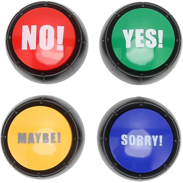 4 botones pequeños para perros y gatos para comunicarse, botón de entrenamiento para mascotas, timbre de entrenamiento interactivo para perros