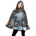 thumbnail image 2 of Star Wars Death Star Reversible Women's Hooded Cape-Large, 2 of 4