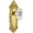 Polished Brass, variant on Grandeur Biarritz Crystal Door Knob with Grande Victorian Plate