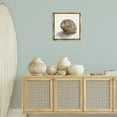 thumbnail image 3 of Stupell Industries Curved Seashell on Beige Nautical & Beach Painting Gold Floater Framed Canvas Art Print Wall Art, 18 x 18, 3 of 10