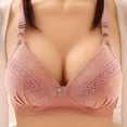 thumbnail image 3 of SROBPTY Womens Bras,Plus Size Summer Bras for Womens,Middle Aged And Elderly Bras Without Steel Rings Large Size Underwear Front Button Style Bra Comfortable Bra, 3 of 4