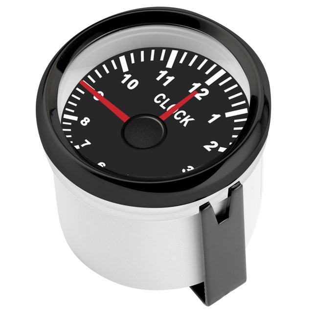 Reloj de tiempo para tablero de instrumentos, reloj universal de 2 pulgadas, medidor de horas para automóvil, durabilidad extendida