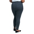 thumbnail image 2 of Seven7 Women's Plus Size High Rise Ponte Legging with Zipper Pockets, 2 of 4