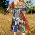 thumbnail image 3 of Vestido sin mangas de La Reina Isabeau de Baviera para mujer, 3 of 6