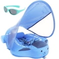 thumbnail image 1 of Entrenador de natación Baby Float en V Convey Mambobaby con toldo UPF50+, 1 of 9