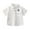White, variant on RUTAYY Children Boys Shirt Summer Short Sleeved Loose Letter-Embroidered Shirt Elegant Stylish Tops , White, 3.5-4 Years
