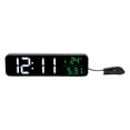 thumbnail image 2 of Reloj digital LED, reloj despertador musical LED Reloj despertador musical LED Reloj despertador digital LED musical Artesanía excepcional Jadeshay A, 2 of 8