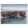 thumbnail image 2 of Énorme Rocher dans un Panorama Côtier - Grande Toile d'Art du Bord de Mer, 2 of 3
