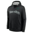 thumbnail image 2 of Men's-Nike  Black Tampa Bay Rays Rewind Club Logo Pullover Hoodie, 2 of 3