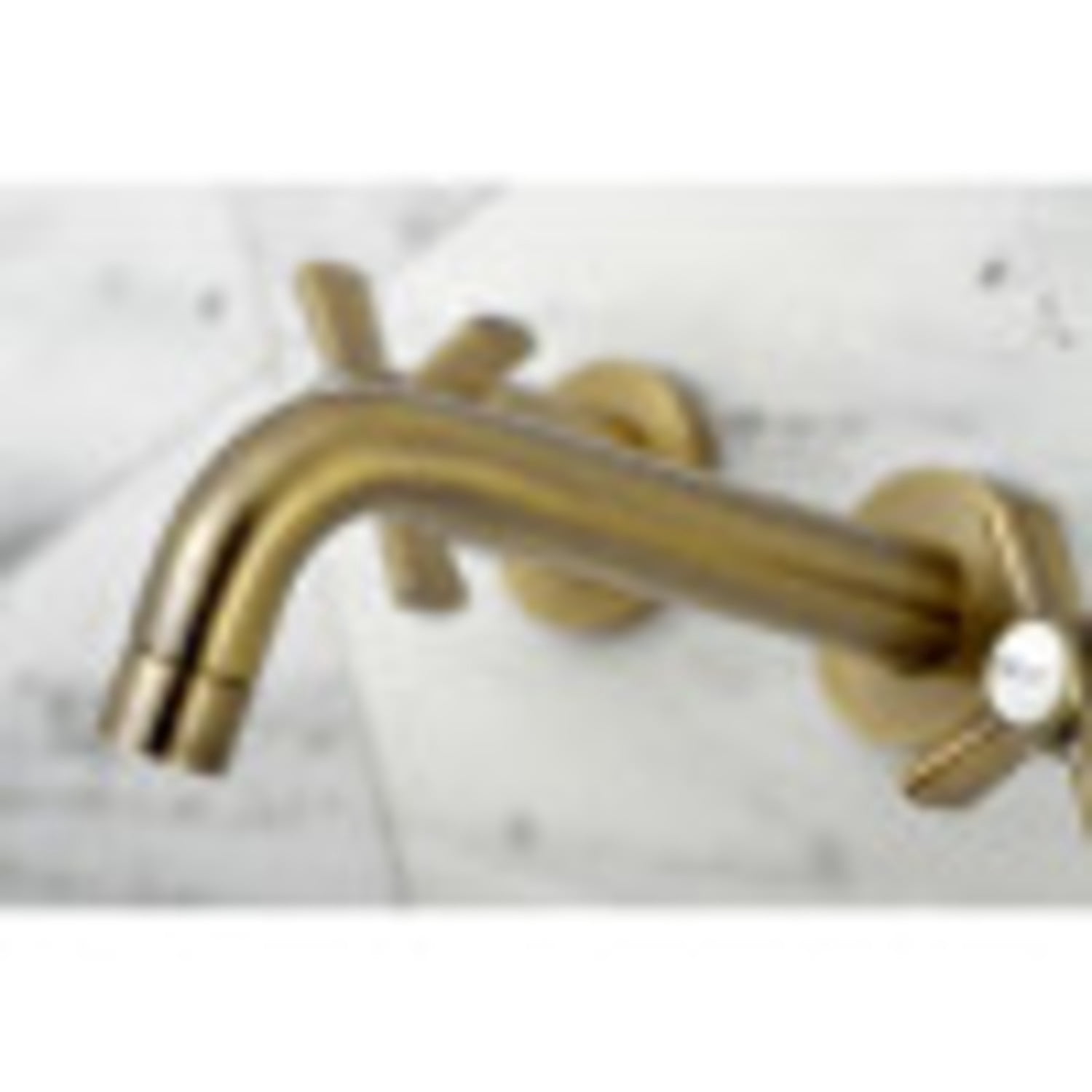 Kingston Brass KS8123ZX Millennium 2-Handle Wall Mount Bathroom Faucet, Antique Brass