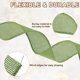 thumbnail image 4 of Cinta de alambre de yute Uxcell de 3" x 10 yardas, cinta de borde de alambre, correa tejida, verde profundo, 4 of 7