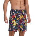 thumbnail image 2 of Sikiie Rock Music Mens Pajama Shorts, Lightweight Lounge Pant with Pockets Soft Sleep Pj Shorts for MenX-Large, 2 of 6