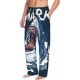 thumbnail image 2 of Balery Shark print Men's Pajama Pants,Ultra Lightweight Pjs,Lounge Pant-Small, 2 of 9