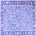 thumbnail image 1 of Ahgly Company Machine Washable Indoor Square Persian Blue Traditional Area Rugs, 3' Square, 1 of 4