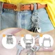 thumbnail image 3 of Llavero De Metal En Forma De Gato, Llavero De Acero, Hebilla, 3 of 5