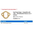 thumbnail image 2 of Fuel Pump Flange - Compatible with 1983 - 1989 Mitsubishi Starion 2.6L 4-Cylinder 1984 1985 1986 1987 1988, 2 of 2