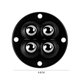 thumbnail image 3 of Mini ruedas giratorias sin ruido autoadhesivas pequeñas (perlas de acero) negras 4 piezas Wdftyju Libre de BPA, 3 of 3