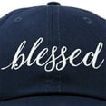 thumbnail image 6 of DALIX Blessed Women's Baseball Cap Soft Cotton Dad Hat Navy Blue, 6 of 6