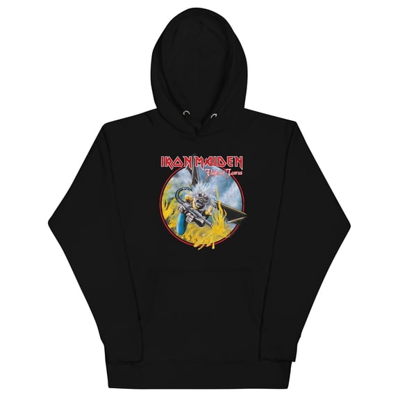 Iron Maiden - Flight of Icarus Classic Unisex Hoodie - Black - Small