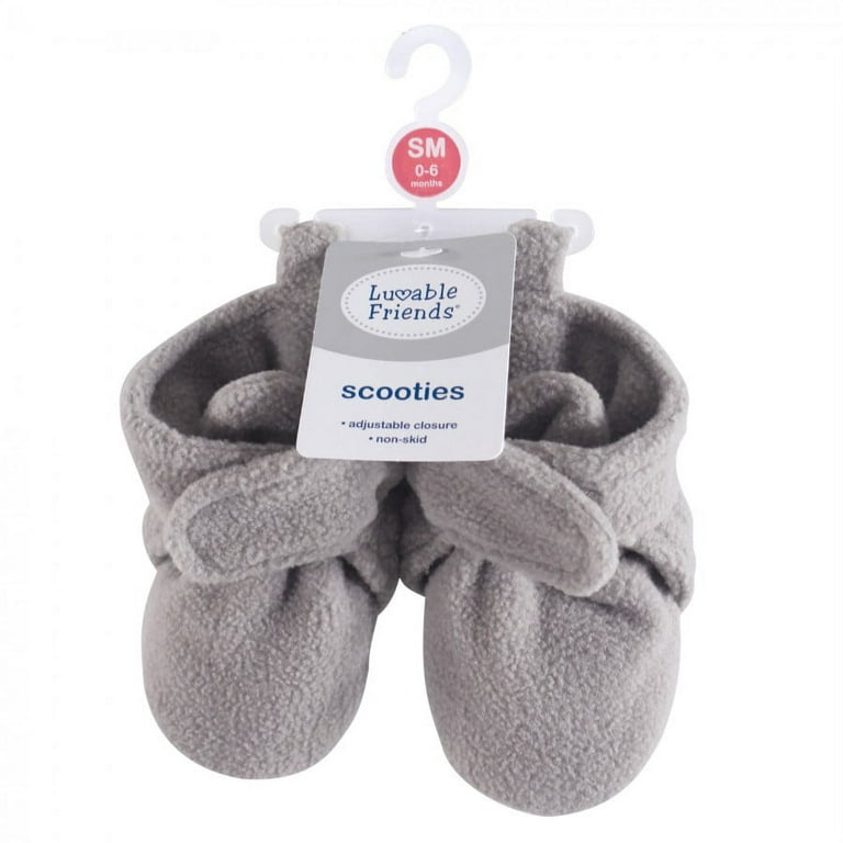 Luvable Friends Baby Boy Newborn and Baby Socks Set, Blue Gray Sneakers,  0-3 Months