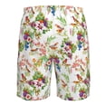 thumbnail image 6 of Naloa Birds And Flowers Men's Beach Shorts, Surfing shorts, Swim trunks, Quick Dry Swim Trunks for Surfing Beach Fun - Medium, 6 of 9