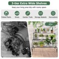 thumbnail image 4 of 3-Tier Mental Plant Stand with Grid Shelf, 4 of 9