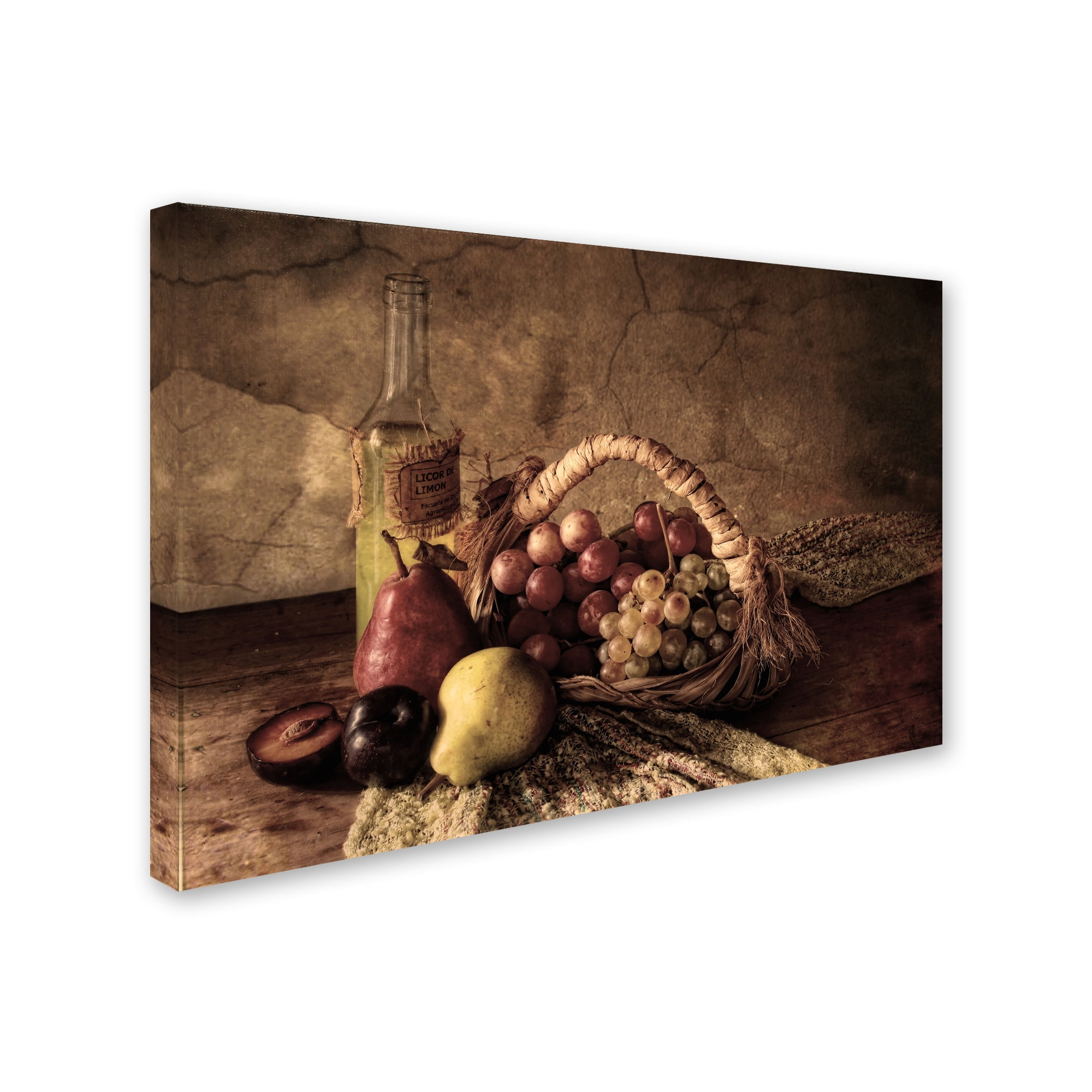 Trademark Fine Art 'Grapes' Canvas Art by Silvia Simonato