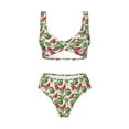 thumbnail image 4 of Daiia Watermelons Women's Bikini Set Two Piece Swimsuit High Waisted Bikini Adjustable Straps Bikini Perfect for Beach, Pool, and Summer Vacation-XX-Large, 4 of 9