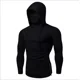 thumbnail image 1 of Playeras Deportiva Manga Larga Con Capucha Para Correr Gym, 1 of 7