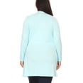 thumbnail image 4 of Women's Plus Size Casual Loose Fit Long Sleeve Midi Cardigan, 4 of 5