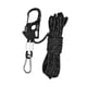 thumbnail image 3 of Cuerda tensora para tienda de campaña de 5mm, cordón de tienda de bloqueo rápido con guía de tienda reguladora de bloqueo automático Negro, 3 of 8