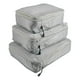 thumbnail image 1 of Organizador de equipaje tipo cubo, bolsas de aseo comprimibles, plegables y ligeras. Gris, 1 of 6