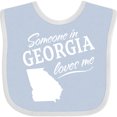 thumbnail image 3 of Inktastic Someone in Georgia Loves Me Boys or Girls Baby Bib, 3 of 4