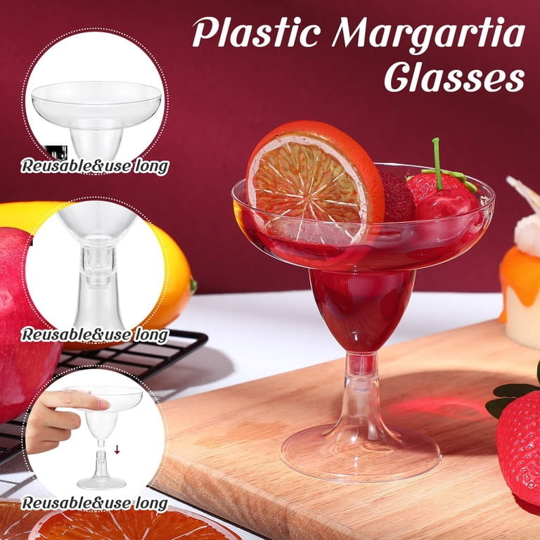 4 Packs 20pcs Clear Plastic Stemware Cups - Detachable High Foot Wine  Glasses for Champagne Dessert Pudding Party Wedding - 150ml Disposable  Elegant Drinkware Set - Walmart.com
