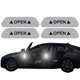 thumbnail image 1 of 4 Unids/Set Pegatinas De Puerta De Coche Universal Marca De Advertencia De Seguridad Abierta Cinta Reflectante Alta Para Accesorios De Automóviles Casco De Bicicleta Exterior, 1 of 4