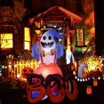 thumbnail image 2 of Halloween Inflatable Outdoor Decorations Ghost Halloween Troubled Ghost Pumpkin LED Horror Props Decoration, 2 of 5