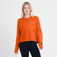 thumbnail image 4 of Women's Fanatics Orange Philadelphia Flyers Oversized All Out Effort Long Sleeve Henley T-Shirt, 4 of 5