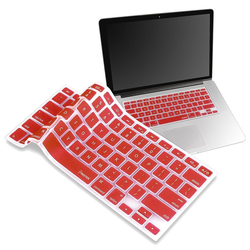 FULL RED Keyboard Skin Cover Case for Macbook Pro 13/"