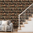 thumbnail image 3 of Peel and Stick Wallpaper Vintage Bookshelf Green Plants Self Adhesive Removable Renter Friendly Contact Paper for Bedroom 17.7in x 118in, 3 of 8