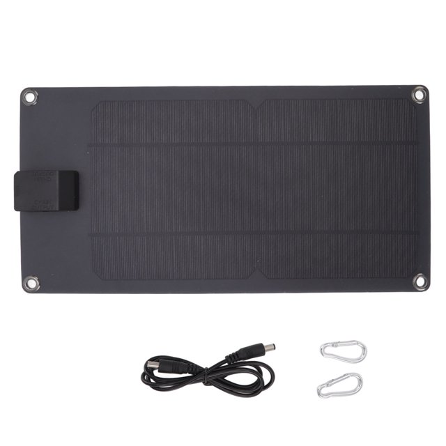 Paneles solares de 8W y 5V, puerto de salida USB, cargador Solar de polisilicio, Banco de energía, cargador Solar portátil para aviones, farolas
