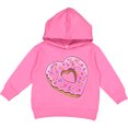 thumbnail image 2 of Inktastic Heart Shaped Donut with Pink Icing and Sprinkles Toddler Hoodie, 2 of 4