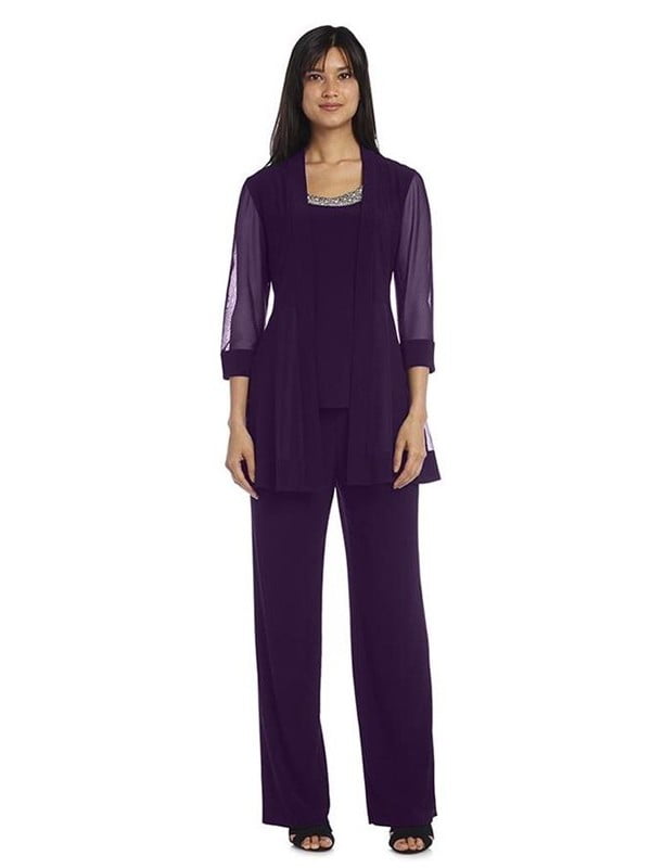 plus size formal wear pant suits