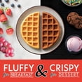 thumbnail image 2 of Gourmia Belgian Waffle Maker – Control de dorado ajustable, placas antiadherentes, luces indicadoras listas y de encendido, almacenamiento vertical compacto, mango de tacto frío, 2 of 5