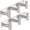 Silver, variant on PETGLE Wall Hooks for Hanging, Black Coat Rack Wall Mount with 6 Coat Hooks, Towel Hanger, Hat Hooks, Robes Hook in Bathroom, Bedroom, Kitchen, Living Room (1PACK)