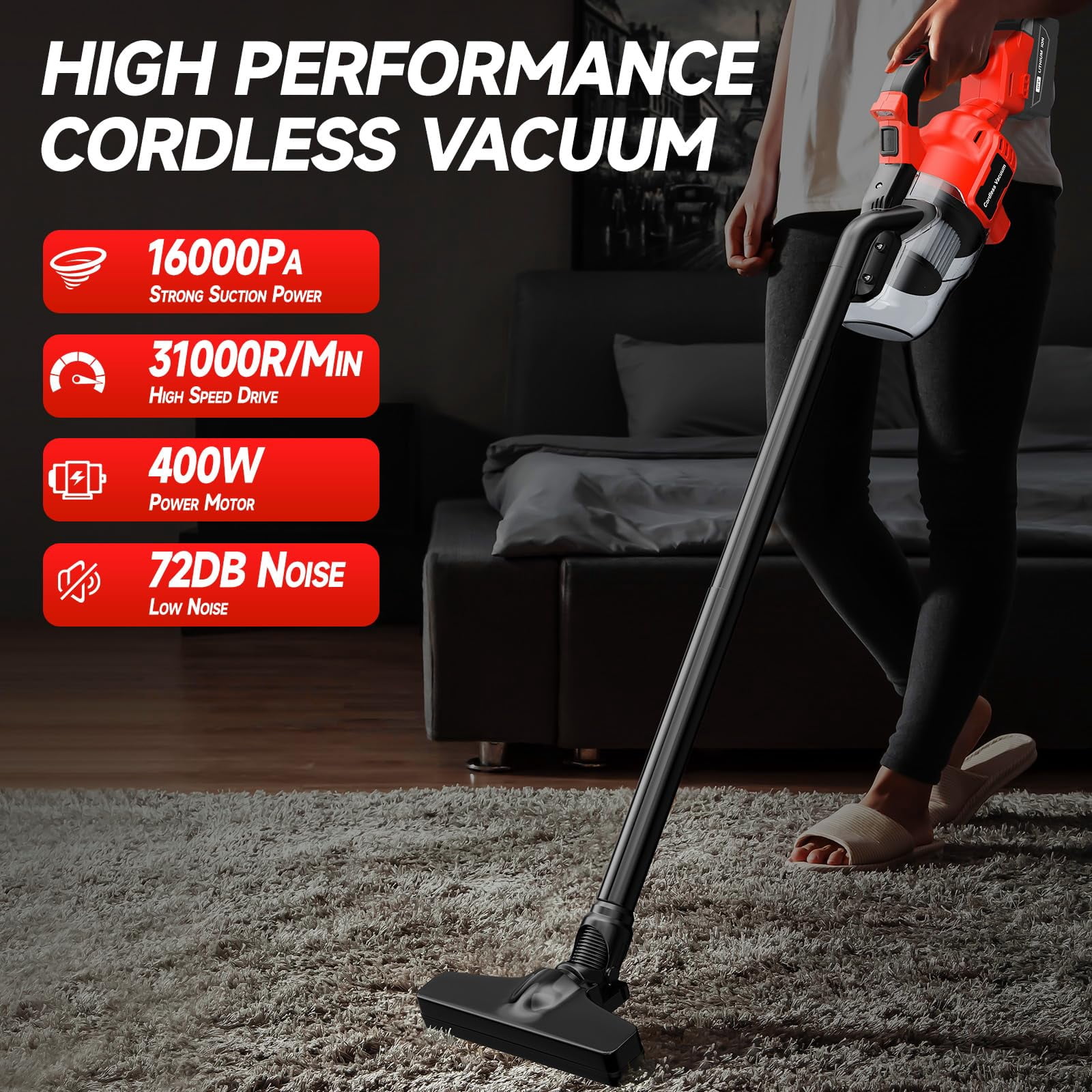 Cordless Vacuum Compatible with Mil-Waukee Battery